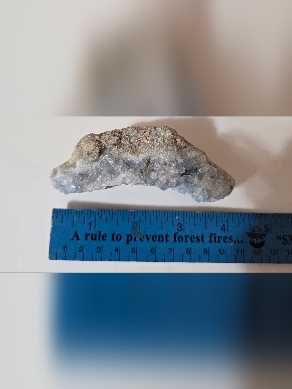 Natural Blue Celestite  Crystal Geode - Picture 5 of 5